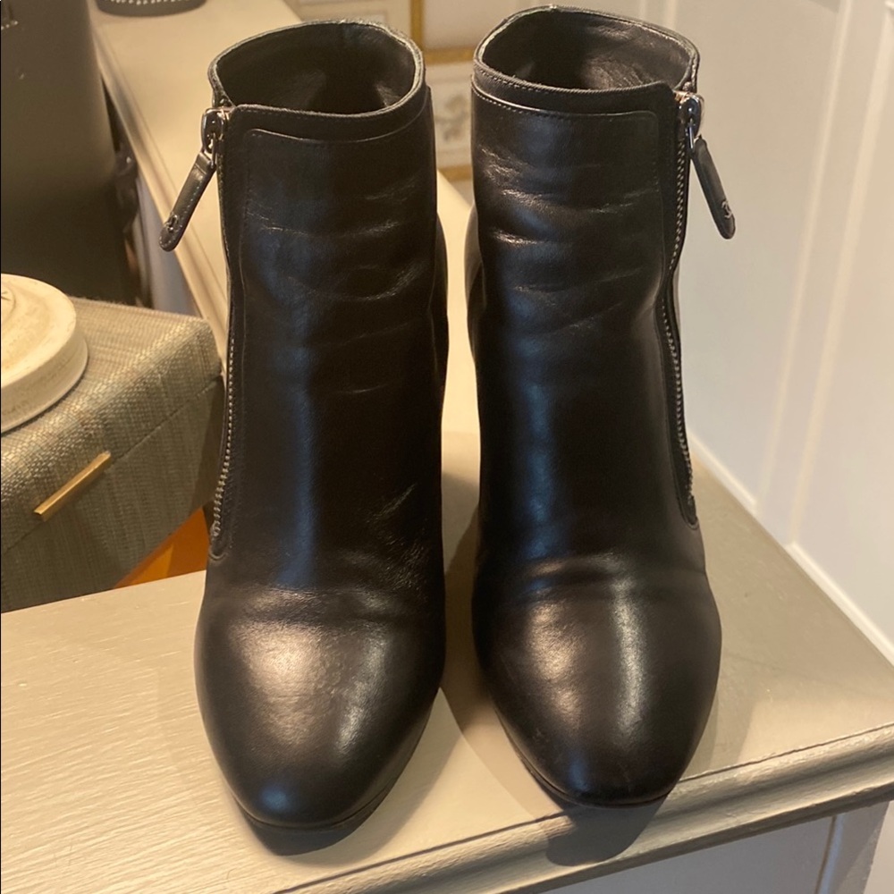 Chanel Black Leather Ankle Boots - Picture 12 of 17